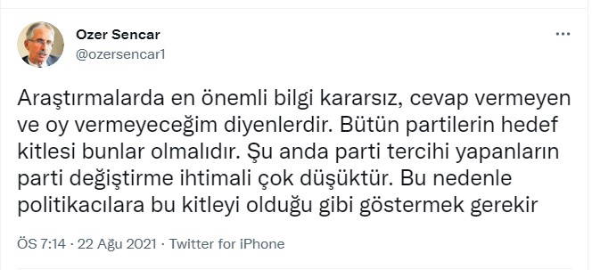 Son anket: AKP seçmeninde kafa karışıklığı