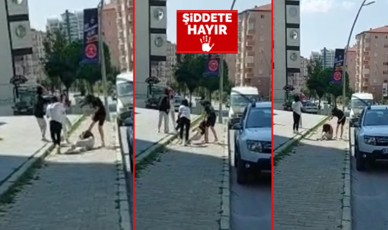 Kız çocuklarının kavgasını cep telefonuyla kayda alana 'Niye ayırmıyorsun?' diye kızdı