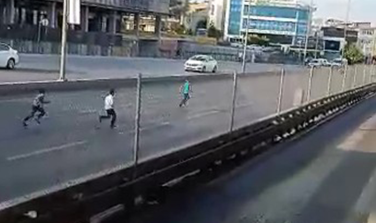 E-5 Karayolu'nda çocukların ölümle dansı kameralara yansıdı