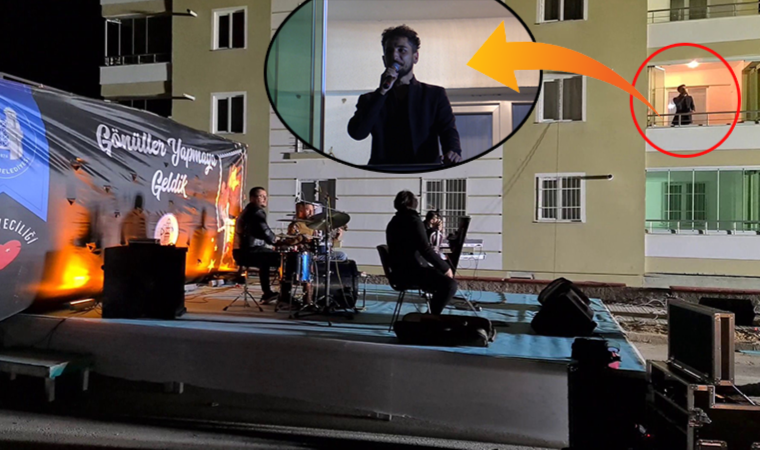 Koronavirüse yakalanan müzisyen, evinin balkonundan konser verdi