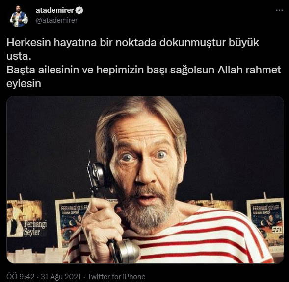 Ünlü isimlerden Ferhan Şensoy'a veda paylaşımları