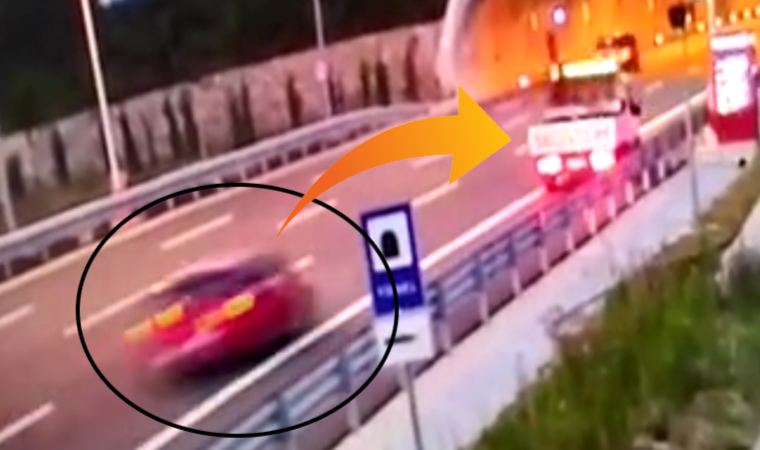 Korkunç kaza anı kameraya böyle yansıdı