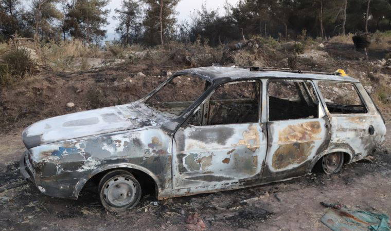 Otomobilde çıkan yangın ormana sıçradı, 3 hektar alan küle döndü