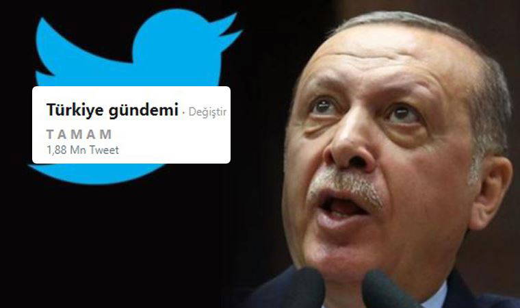 Erdoğan'ın 'Millet tamam derse çekiliriz' açıklamasına yanıt Twitter'dan geldi