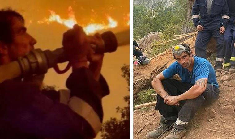 Elinde hortumla alevlerin arasına girmişti: Oyuncu İbrahim Çelikkol'dan mesaj var