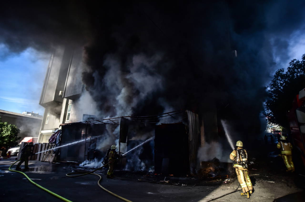 İstanbul Bahçelievler’de korkutan yangın