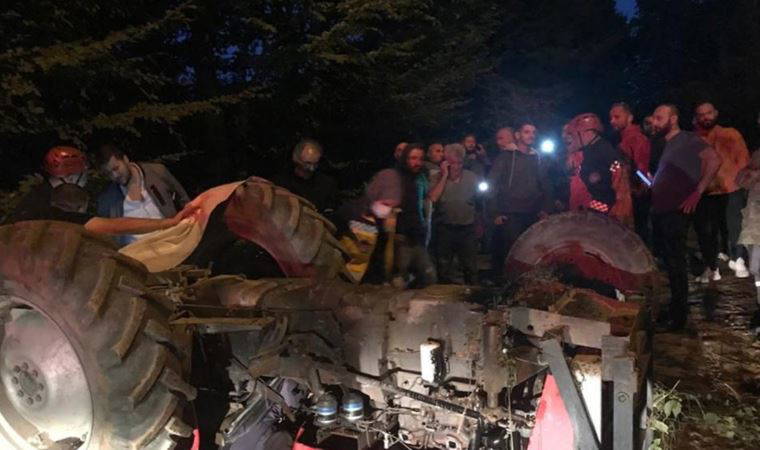 Sakarya'da feci kaza:  Traktörün altında can verdi