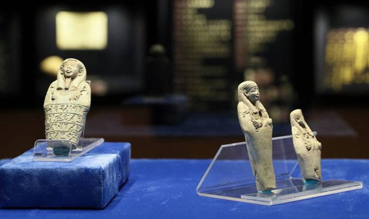 Mısır'ın 'Uşabti' heykelcikleri İzmir'de ilk kez ziyarete açıldı