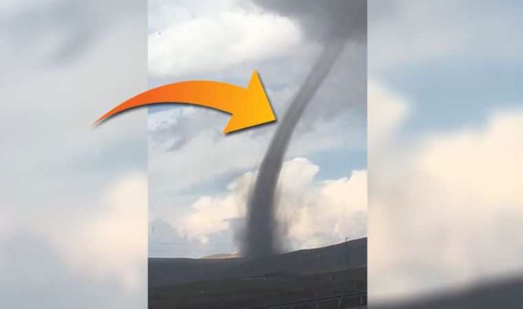 Kars’ta hortum anı kamerada