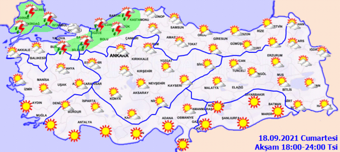 Meteoroloji'den 3 bölgeye önemli uyarı (Bugün hava durumu nasıl olacak?)