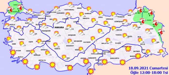 Meteoroloji'den 3 bölgeye önemli uyarı (Bugün hava durumu nasıl olacak?)