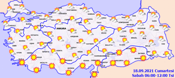 Meteoroloji'den 3 bölgeye önemli uyarı (Bugün hava durumu nasıl olacak?)
