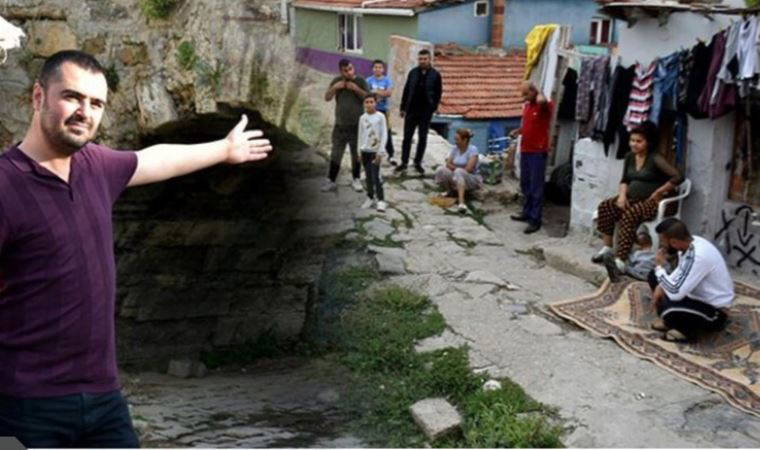 Tarihi Taş Köprü, evler arasında kayboldu