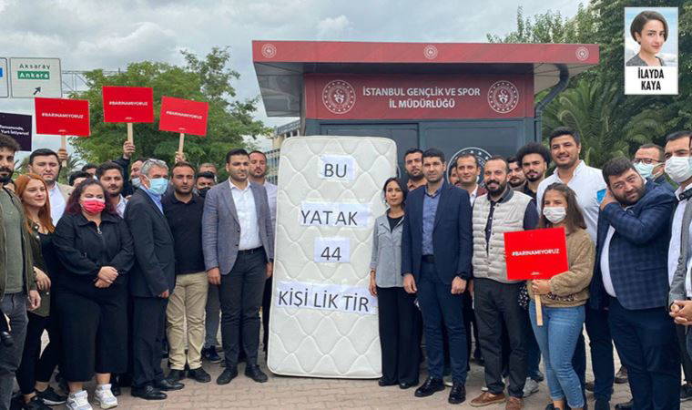 “İstanbul’da bir KYK yurdunun tek bir yatağına 44 öğrenci düşüyor”