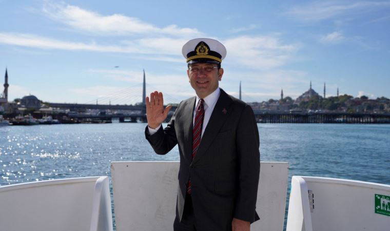 İstanbul'da deniz taksinin ilk müşterisi İmamoğlu oldu: '“Hizmet tutkumuzun önünde hiçbir şey duramaz”