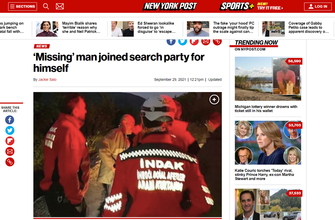 Kurtarma ekibiyle birlikte kendisini arayan adam dünya basınında: 'Evet, kendisini'