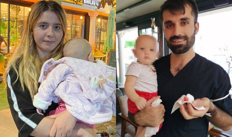 Beren bebek karpuz yüzünden boğulma tehlikesi yaşadı