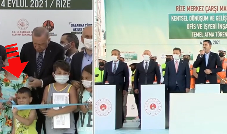 Erdoğan'ın bu anı sosyal medyada gündem oldu