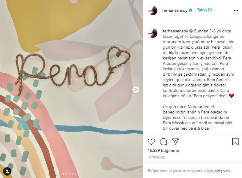 1 hafta önce babası Ferhan Şensoy'u kaybeden Müjgan Ferhan Şensoy anne oldu