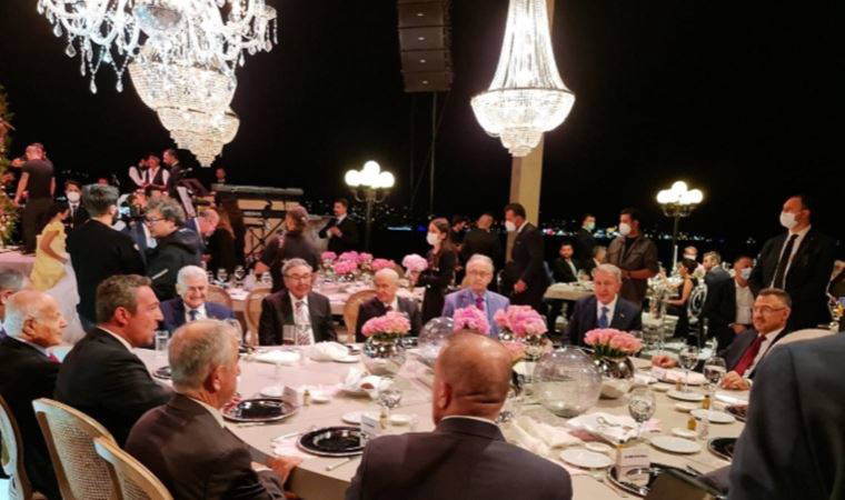 Çırağan'da bir araya geldiler: Bahçeli, Yıldırım, Aydın Doğan...