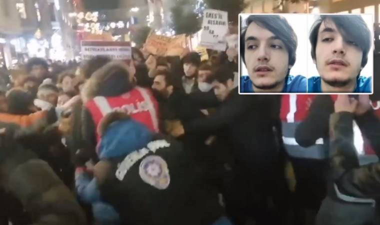 Taksim’deki Enes Kara protestosuna polis müdahalesi