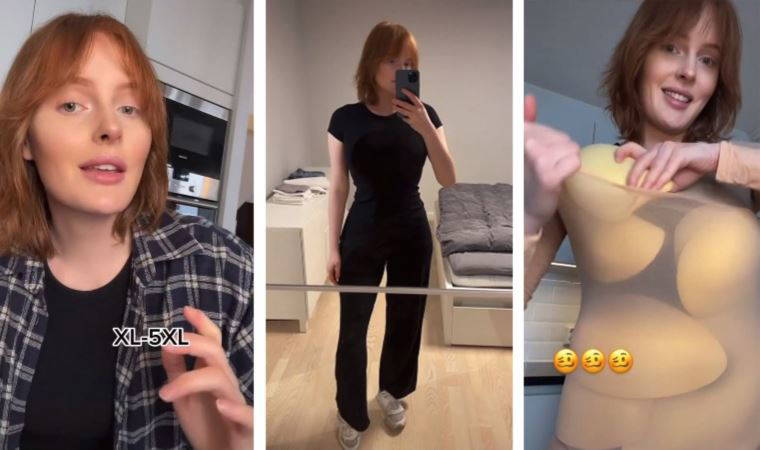 Ünlü fotomodel moda dünyasının yeni hilesini TikTok'tan ifşa etti: 'Büyük beden reklamlarının içyüzü'