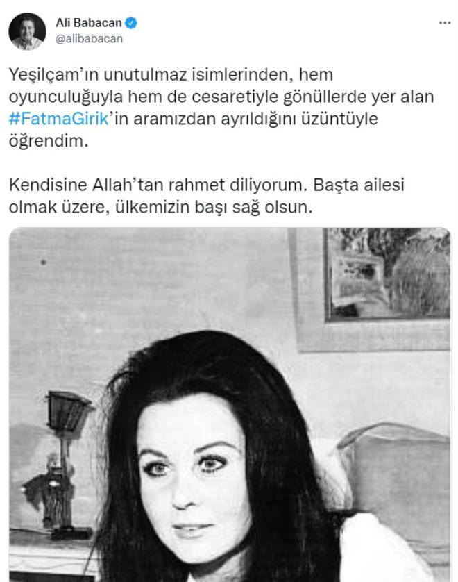 Türkiye, Fatma Girik'e ağlıyor: 'Hoşçakal Ezo Gelin'