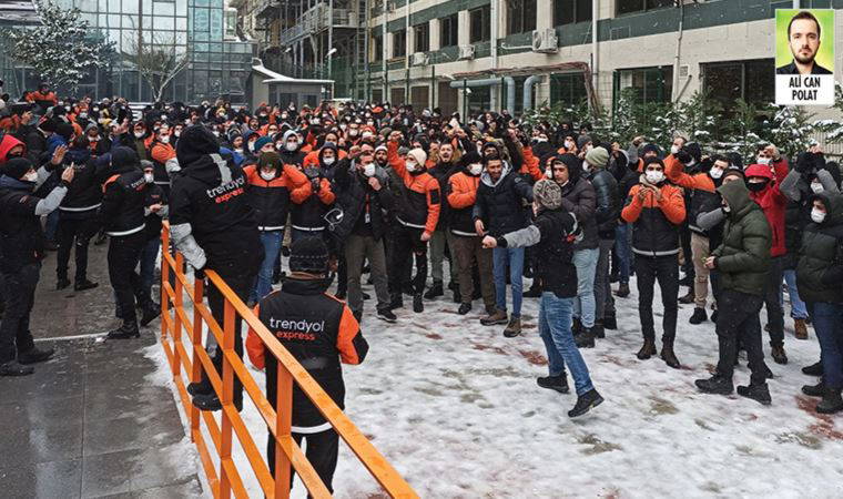 Trendyol kuryeleri yüzde 11 zamma karşılık kontak kapattı