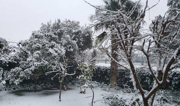 Antalya’ya 29 yıl sonra kar yağdı