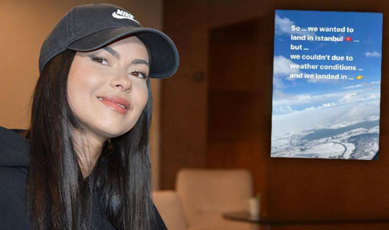 Ünlü şarkıcı Inna Çorlu'da mahsur kaldı: 'Bir saatten fazla havada döndük'