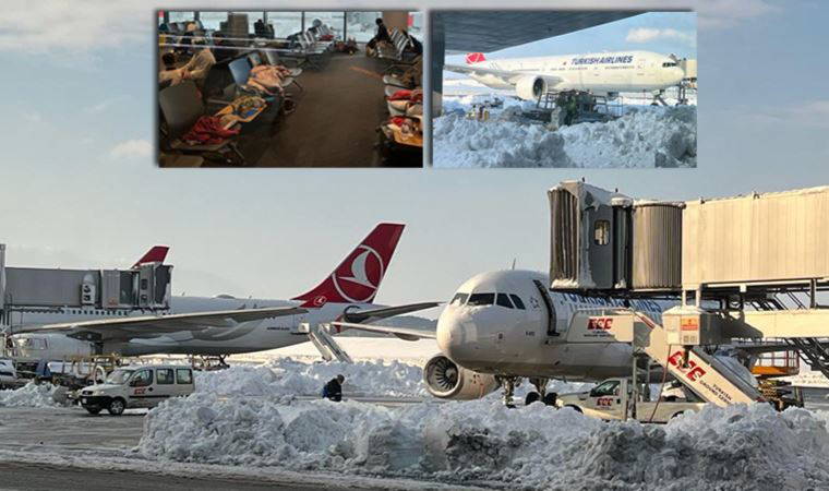 İstanbul Havalimanı'nda son durum: Onlarca uçuş iptal, sıkıntılar devam ediyor