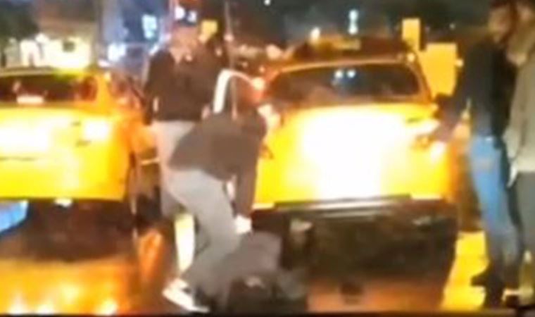 Taksiyi çalan şüpheliyi taksiciler yakaladı