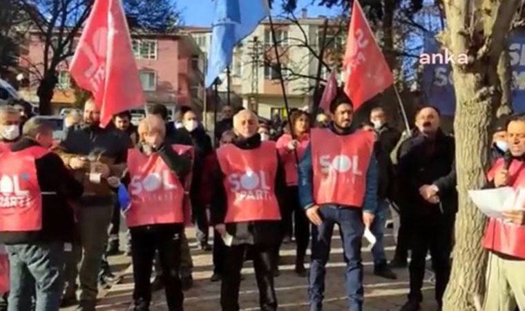 SOL Parti zamlara karşı sokakta fatura yaktı