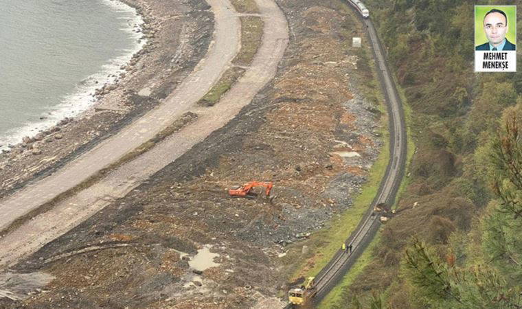 Zonguldak'ta aynı yerde  yine heyelan