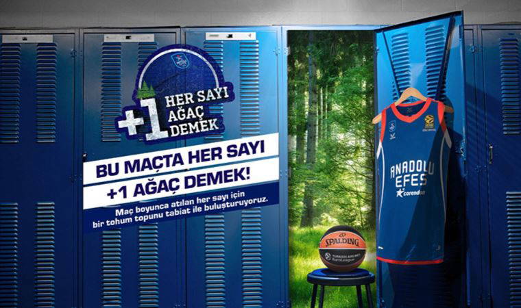 Anadolu Efes'in atacağı her sayı için doğaya tohum bırakılacak