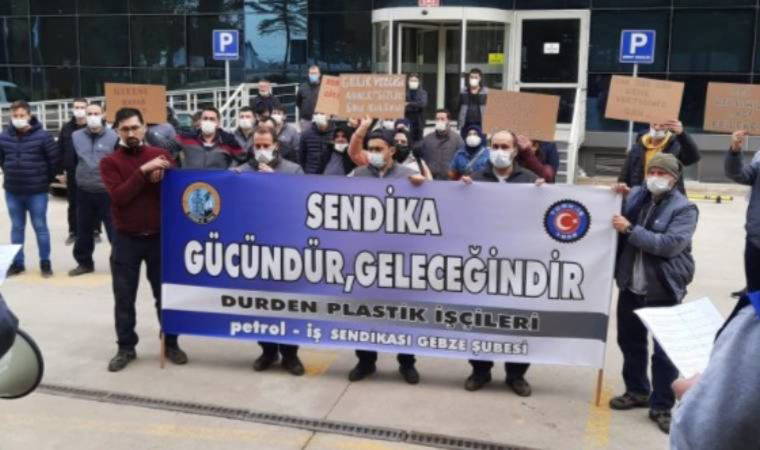 İşçilerden 'zam yağmuruna' fabrika önünde protesto