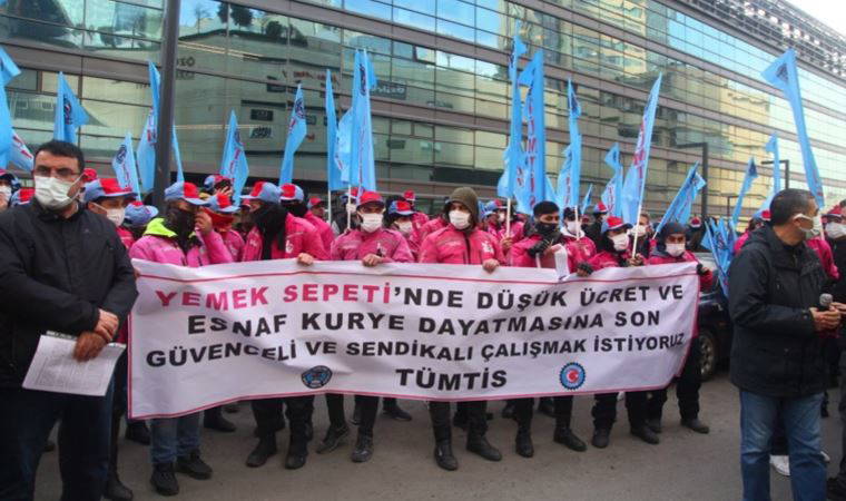 Yemeksepeti emekçileri, hakları için kontak kapattı: 'Sefalet ücretlerini kabul etmiyoruz'