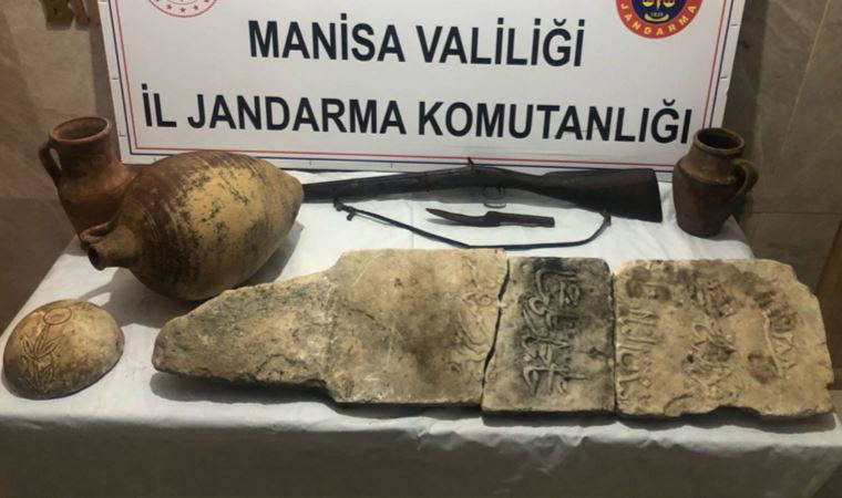 Manisa'da tarihi eser operasyonu