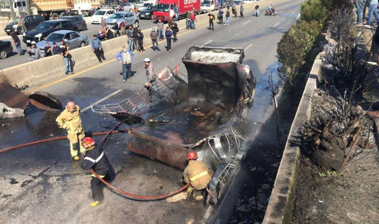 Beyrut’ta akaryakıt taşıyan kamyonda patlama