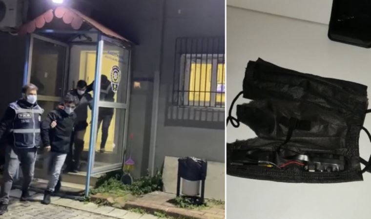 Maskelerine kamera düzeneği kurup kopya çektiler