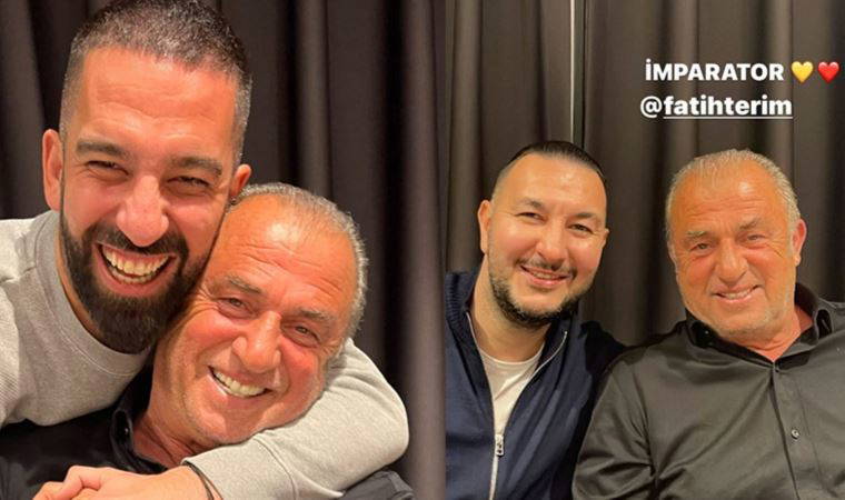 Arda Turan ve Necati Ateş'ten Göztepe maçı öncesi Fatih Terim paylaşımı