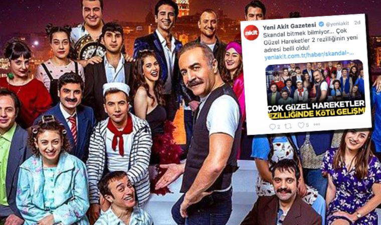 İktidara yakın Yeni Akit gazetesi 'Çok Güzel Hareketler'i hedef aldı: Oyuncuya sansür uyguladı