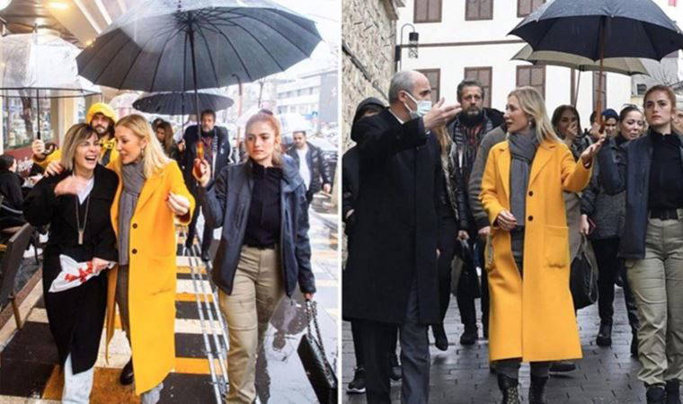 Pervin Ersoy'dan 'şemsiye taşıtma' açıklaması