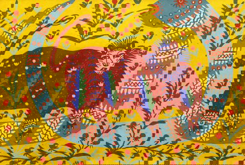 Ünlü Ukraynalı ressam Pryimachenko'nun 25 eseri yandı