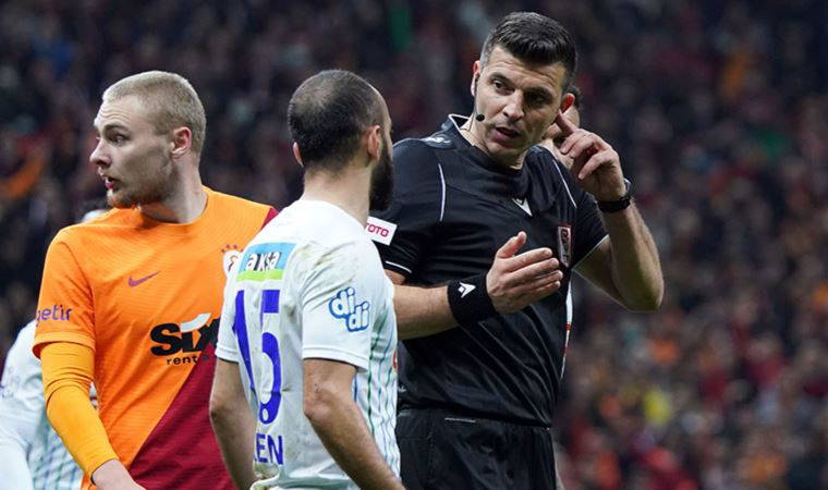 Galatasaray-Rizespor maçındaki penaltı kararlarını hakemler değerlendirdi