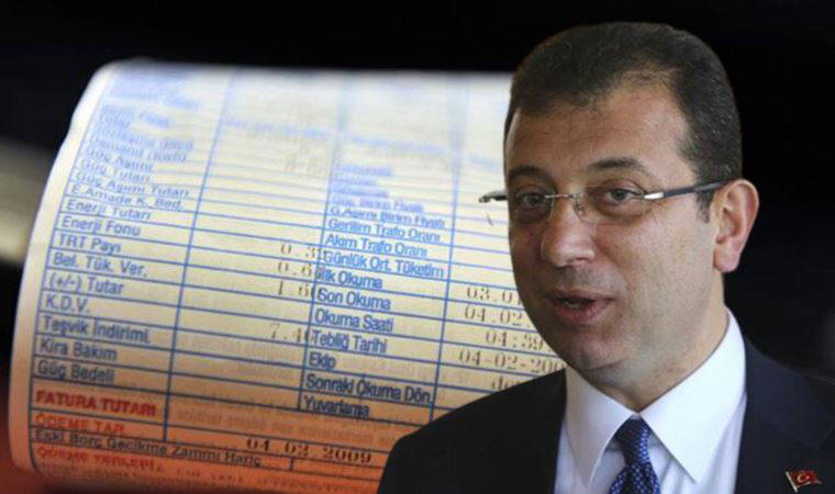 Ekrem İmamoğlu'ndan 'elektrik faturaları' açıklaması