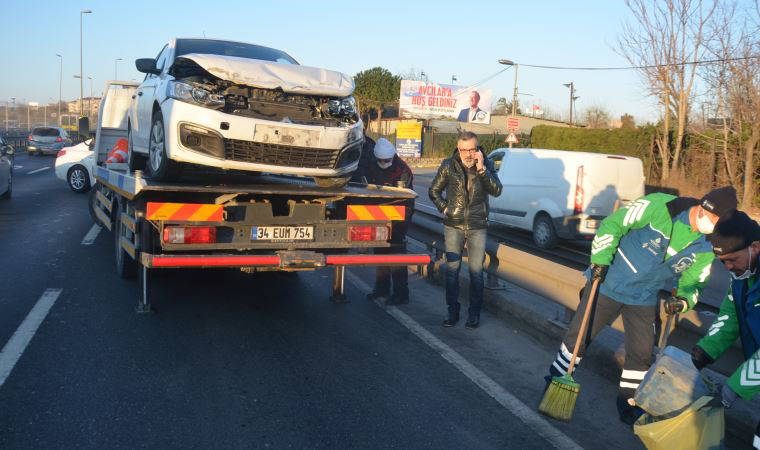 Avcılar'da D-100'de zincirleme kaza