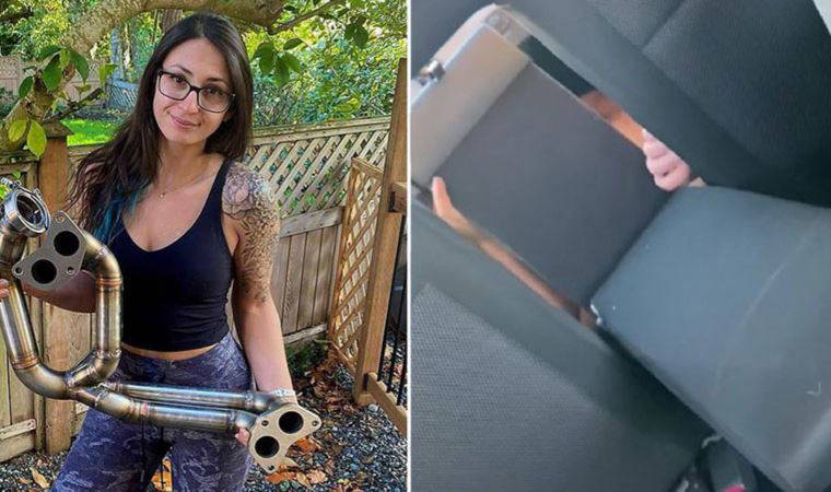 TikTok fenomeni arabasının bagajında çıplak adam buldu