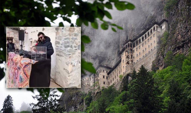 Sümela Manastırı'ndaki klip çekimiyle ilgili soruşturma başlatıldı