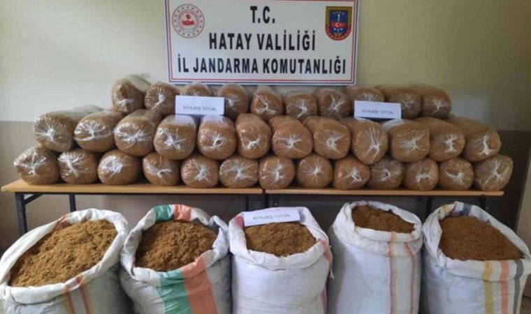 Hatay’da kaçak 450 kilo tütün, 23 kilo çay ele geçirildi